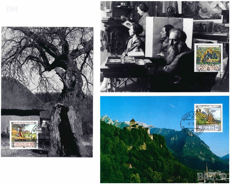 Лихтенщайн 1996 - изкуство maximum card 3 броя, снимка 1