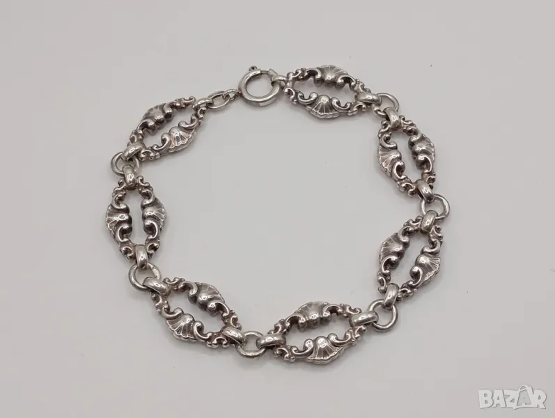 Сребърна гривна, снимка 1
