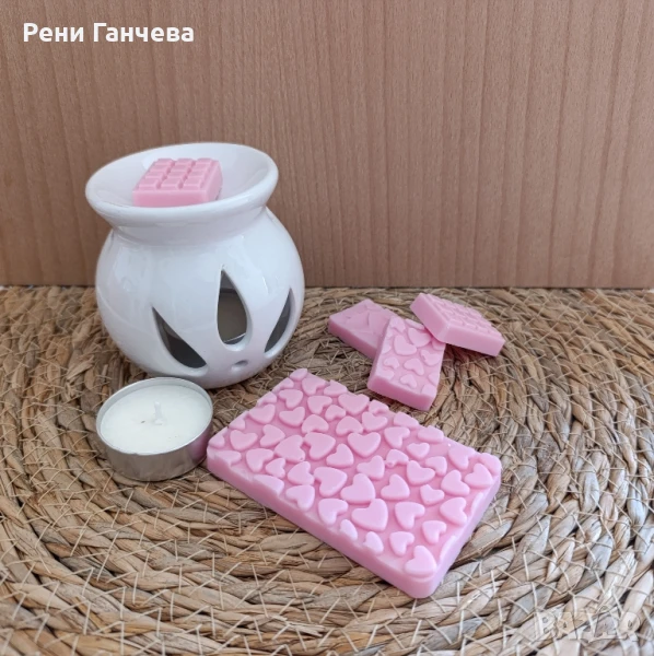 Комплект аромалампа с 60гр восъчни мелтове, снимка 1