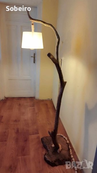 Лампион, Лампа от дърво, Ръчна изработка. , снимка 1