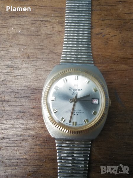 Стар мъжки механичен швейцарски часовник 23 камъка повреден, снимка 1