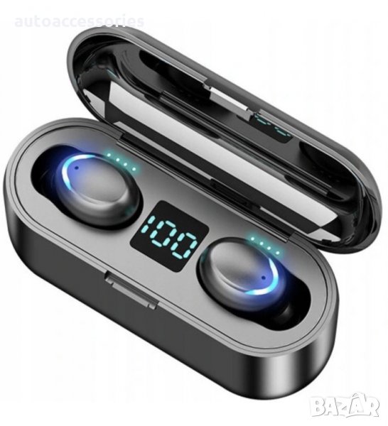 Безжични bluetooth 5.0 слушалки F9+ -5С , черни, #1000052444, снимка 1