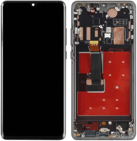 Дисплей за Huawei P30 PRO, VOG-L29, L09, тъч екран, с рамка, черен, LCD, тъчскрийн, LED, за P30 pro, снимка 1