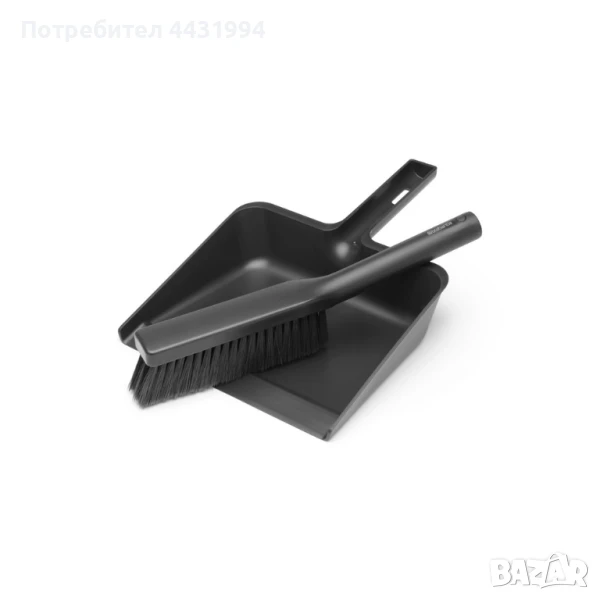 Комплект лопатка с четка за почистване Brabantia SinkSide Dark Grey, снимка 1