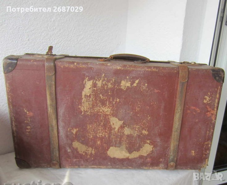 70х36х16см. стар голям куфар, идеален за маса, антика, снимка 1