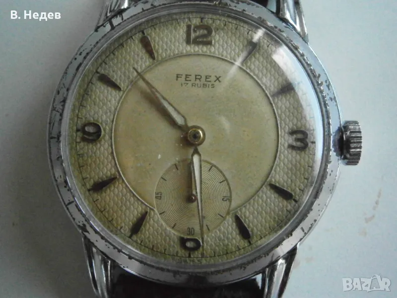 FEREX, кал. 1130 - wehrmachtswerk; 17 jewels, Swiss, VTG, снимка 1