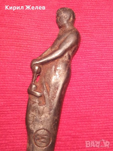 W ВУЛКАНЪ ВАРНА Стар ФИГУРАЛЕН НОЖ за ПИСМА от ЦАРСКО ВРЕМЕ Фабрика ВУЛКАН Легирана СТОМАНА 30162 , снимка 1