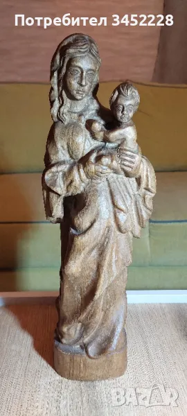 дърворезба за колекционери височина 37см , снимка 1