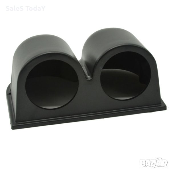 Стойка за  измервателни уреди, оборотомер, двойна, черна, снимка 1