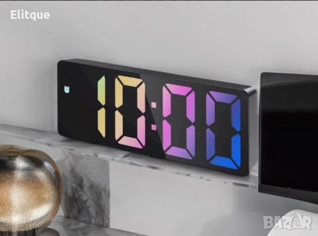 Дигитален настолен часовник с будилник и USB зареждане GH0712L, снимка 6 - Друга електроника - 52869977