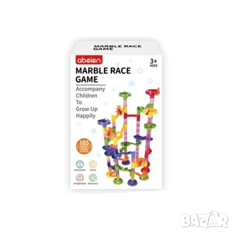 Конструктор Път с топчета - 105 елемента, снимка 4 - Конструктори - 51858208