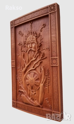 Дърворезба "Ипсилон с двете хасти", снимка 2 - Пана - 52725662