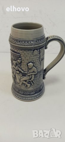 Немска керамична халба голяма, снимка 5 - Антикварни и старинни предмети - 32715825