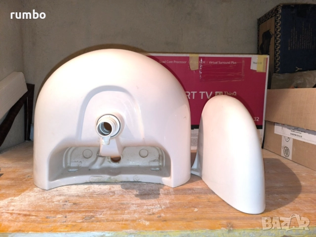 Продавам в комплект порцеланова мивка с конзола „Ideal Standart“  55см с конзола , снимка 6 - Мивки - 51631779