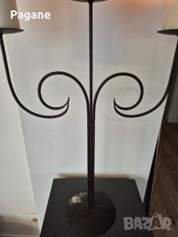  Метален свещник с винтидж дизайн – 53 см, снимка 8 - Декорация за дома - 53294194
