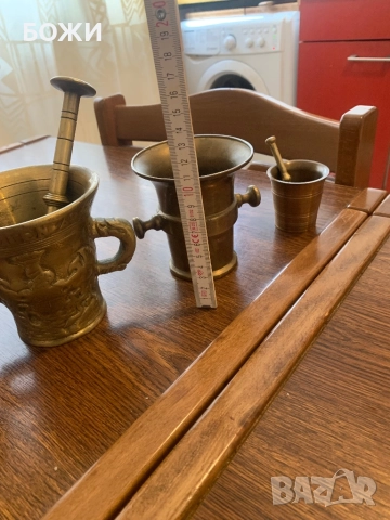 Колекция от стари бронзови хаванчета с чукчета , снимка 5 - Антикварни и старинни предмети - 52349092