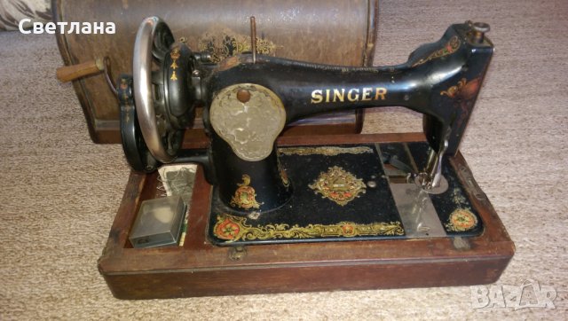 Ръчна шевна машина Singer, снимка 3 - Антикварни и старинни предмети - 26811661