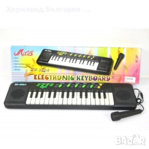 Детска йоника с 32 клавиша, микрофон и караоке, снимка 3 - Музикални играчки - 43309331
