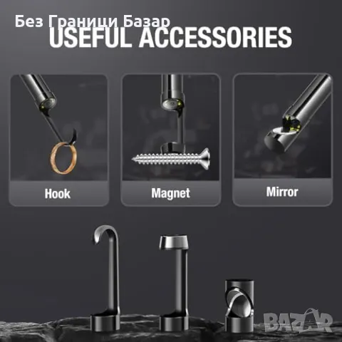Нова Ендоскоп Камера за Труднодостъпни Места, LED Осветление, USB-C, Водоустойчива, снимка 7 - Други стоки за дома - 47848945