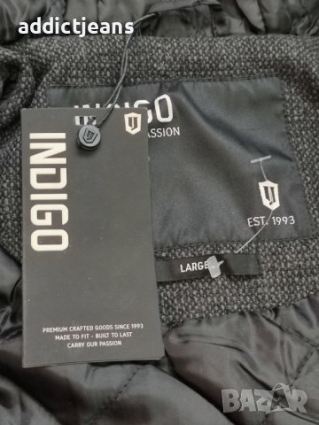 Мъжко зимно палто Indigo Jeans размер L, снимка 5 - Палта - 38965654