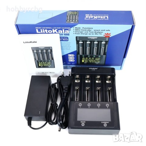 Универсално зарядно у-во Liitokala Lii-600 3000mА на 220V, снимка 5 - Друга електроника - 43030573