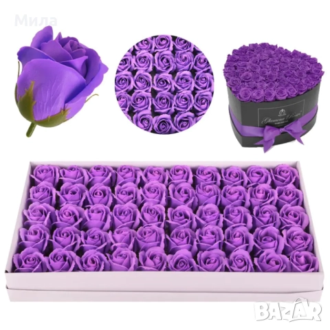 Сапунени рози, снимка 9 - Изкуствени цветя - 35947886