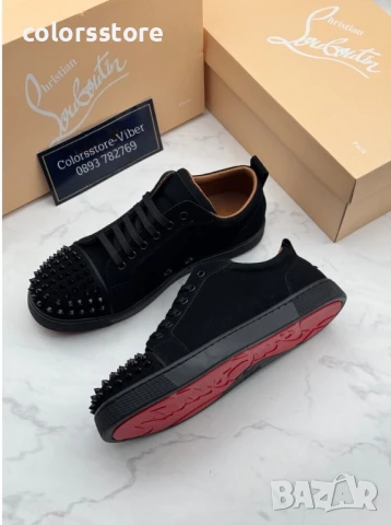 Мъжки обувки Cristian Labrotin черен велур/BR171s, снимка 3 - Спортно елегантни обувки - 50945115