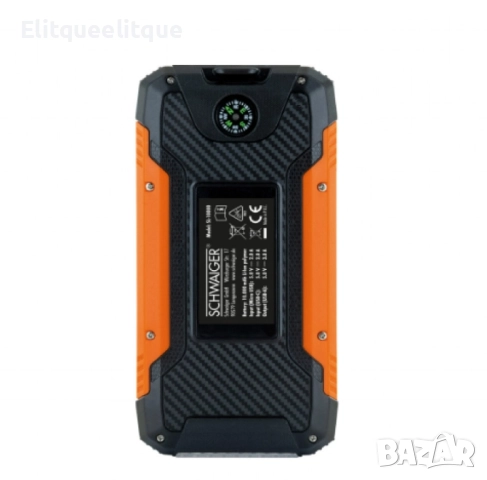 Соларна преносима батерия Schwaiger, с фенерче, снимка 9 - Друга електроника - 52295291