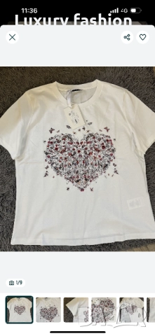 Дамска тениска Dior, снимка 2 - Тениски - 52464182