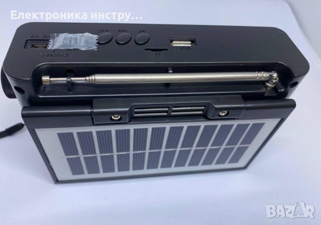 Соларно Bluetooth Радио С USB И Фенер, снимка 4 - Друга електроника - 43099731