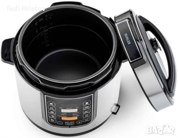 Електрически мултикукър под ниско налягане Muhler, 1000-1200W, снимка 5 - Мултикукъри - 52450312