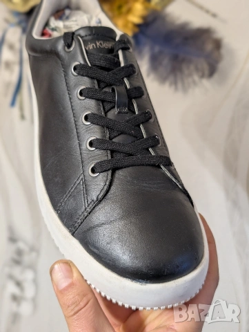 Calvin Klein номер 43 оригинални  кожени сникърси / маратонки / обувки , снимка 4 - Маратонки - 51883768