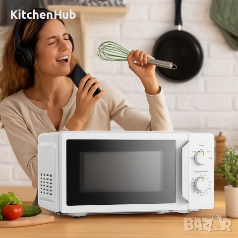 Компактна микровълнова фурна Comfee - 20 литра, 700W и 5 нива на мощност, снимка 7 - Микровълнови - 52122723