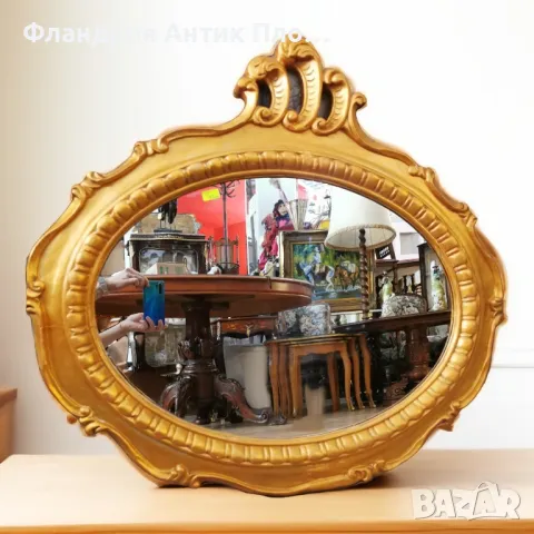 Овално огледало - Голд , снимка 2 - Огледала - 42458443