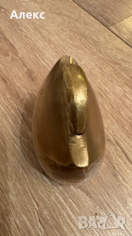 Масивен бронзов чан, хлопка– 240гр, снимка 6 - Антикварни и старинни предмети - 53500147