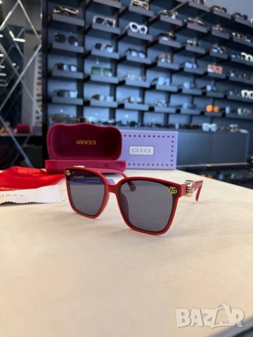 очила с черен обикновен калъф и ув защита gucci , снимка 18 - Слънчеви и диоптрични очила - 50843714