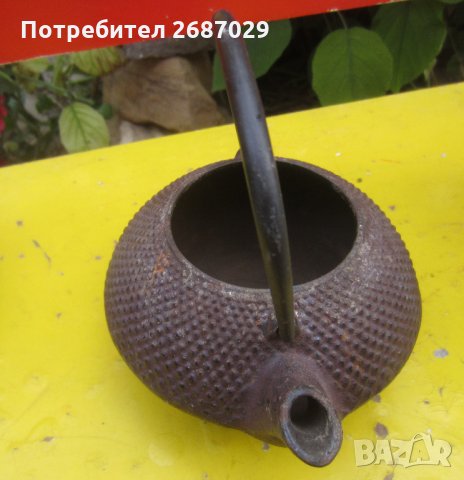 стар японски чайник, чайници, антика, метал, антики, съд, снимка 5 - Антикварни и старинни предмети - 29066909