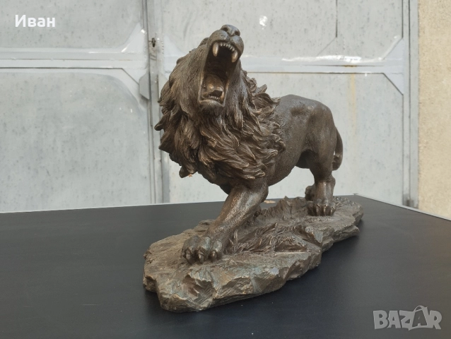 Статуетка на лъв , снимка 2 - Статуетки - 51963385