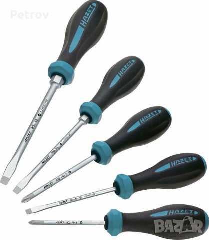 HAZET 802/5 HEXAnamic - 5 бр. Profi ТОП Отверки !!!ORIGINAL HAZET-MADE IN GERMANY!!!внос DEUTSCHLAND, снимка 3 - Отвертки - 26518071