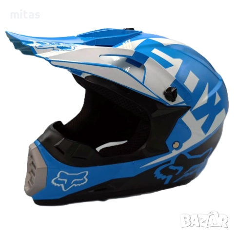Кросова каска FOX, Full Face, DOT, Размер:XL - Вело, Мото, Скутер, АТВ, снимка 2 - Части за велосипеди - 52381970