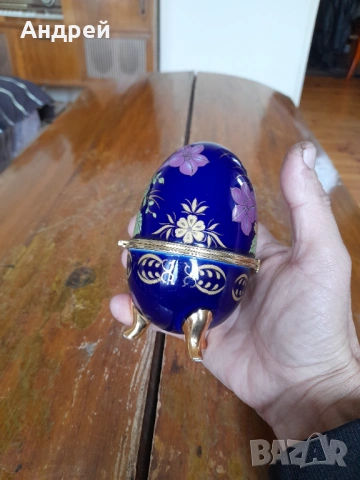 Стара кутия за бижута,яйце на Фаберже, снимка 2 - Други ценни предмети - 53499336