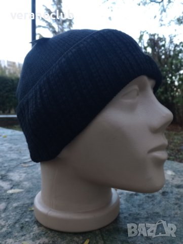 Черна плетена шапка С1, снимка 2 - Шапки - 42958377