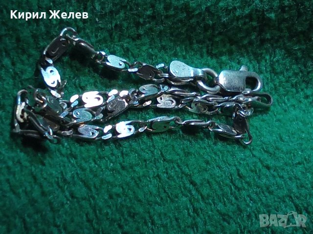 ВЕЛИКОЛЕПНА СРЕБЪРНА ГРИВНА СРЕБРО 925 РЪЧНА ВИНТИДЖ ПЛЕТКА МЕЧА СТЪПКА 40147