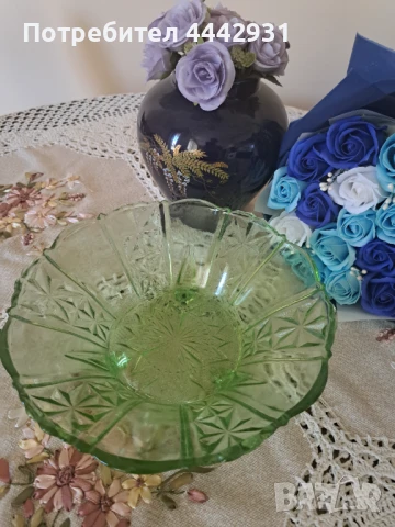 Стъклени фруктиери, снимка 6 - Сервизи - 50796027