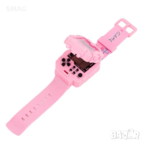 Конзолен часовник с игри Розов S_1243808, снимка 2 - Детски - 48660609