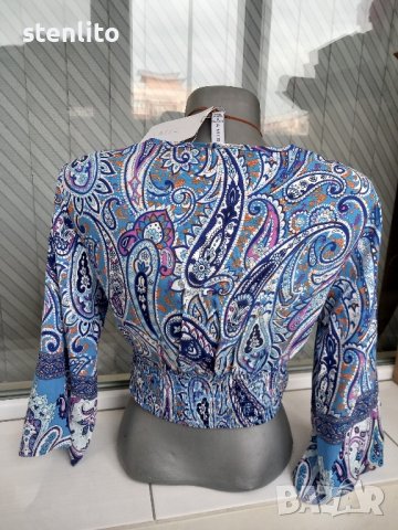 Нова дамска блуза Amisu размер S, снимка 5 - Блузи с дълъг ръкав и пуловери - 43180241