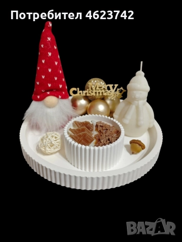 Коледен комплект свещи и гномчета 