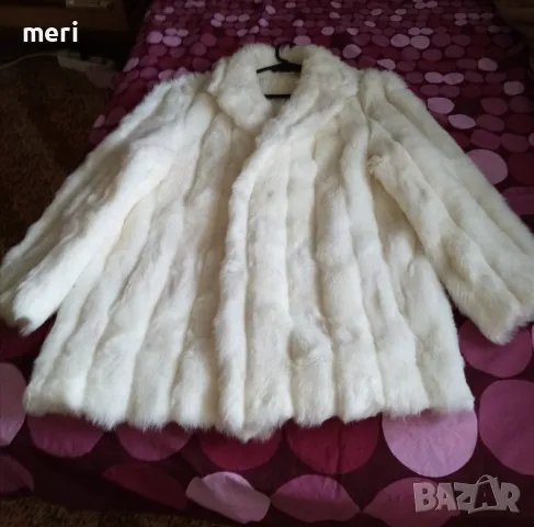 Последно намаление. Екопалто - снежнобяло, снимка 4 - Палта, манта - 39255713