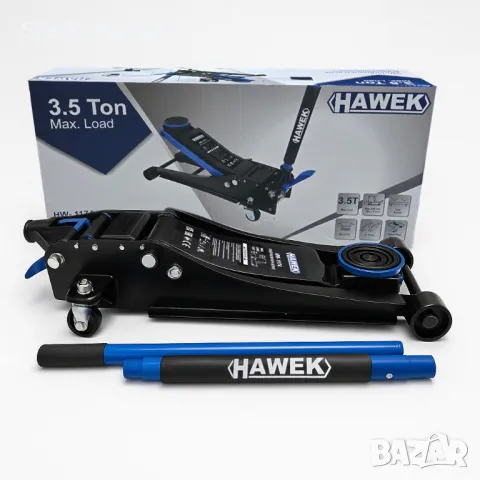 Профи Нископрофилен крик крокодил  3,5 тона с педал  75 - 510 ММ HAWEK