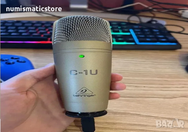 Нов Кондензаторен студиен микрофон BEHRINGER C1 Rode Shure Sennheiser 1